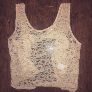 Lace tank top